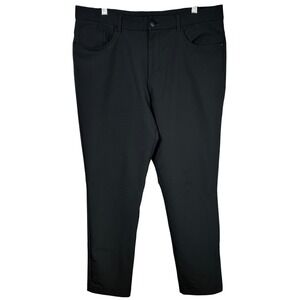 Panama Jack Mens Black Straight Leg‎ Casual Pants Size 38x32